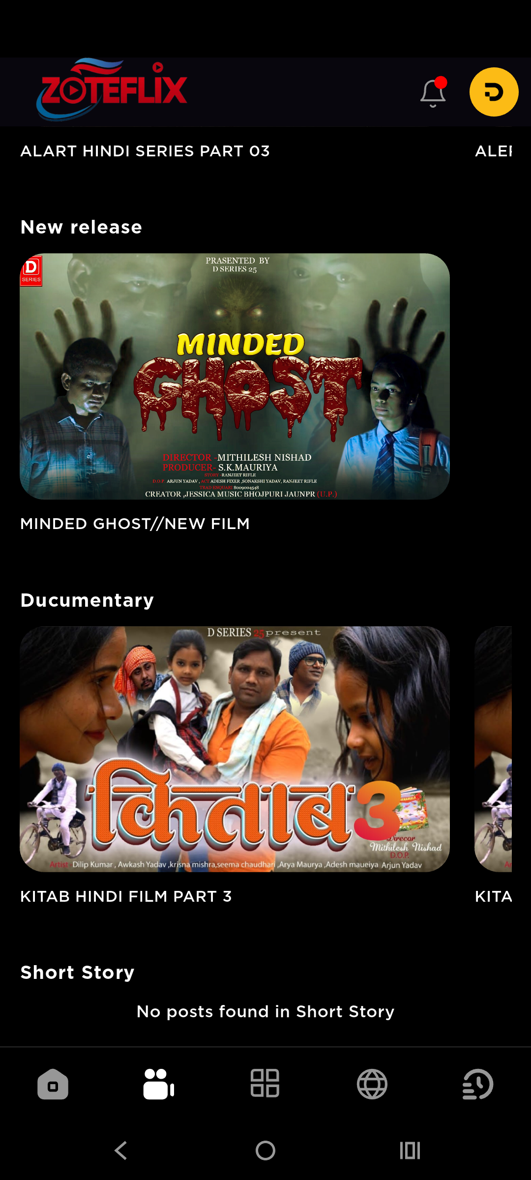 Zoteflix Content Library